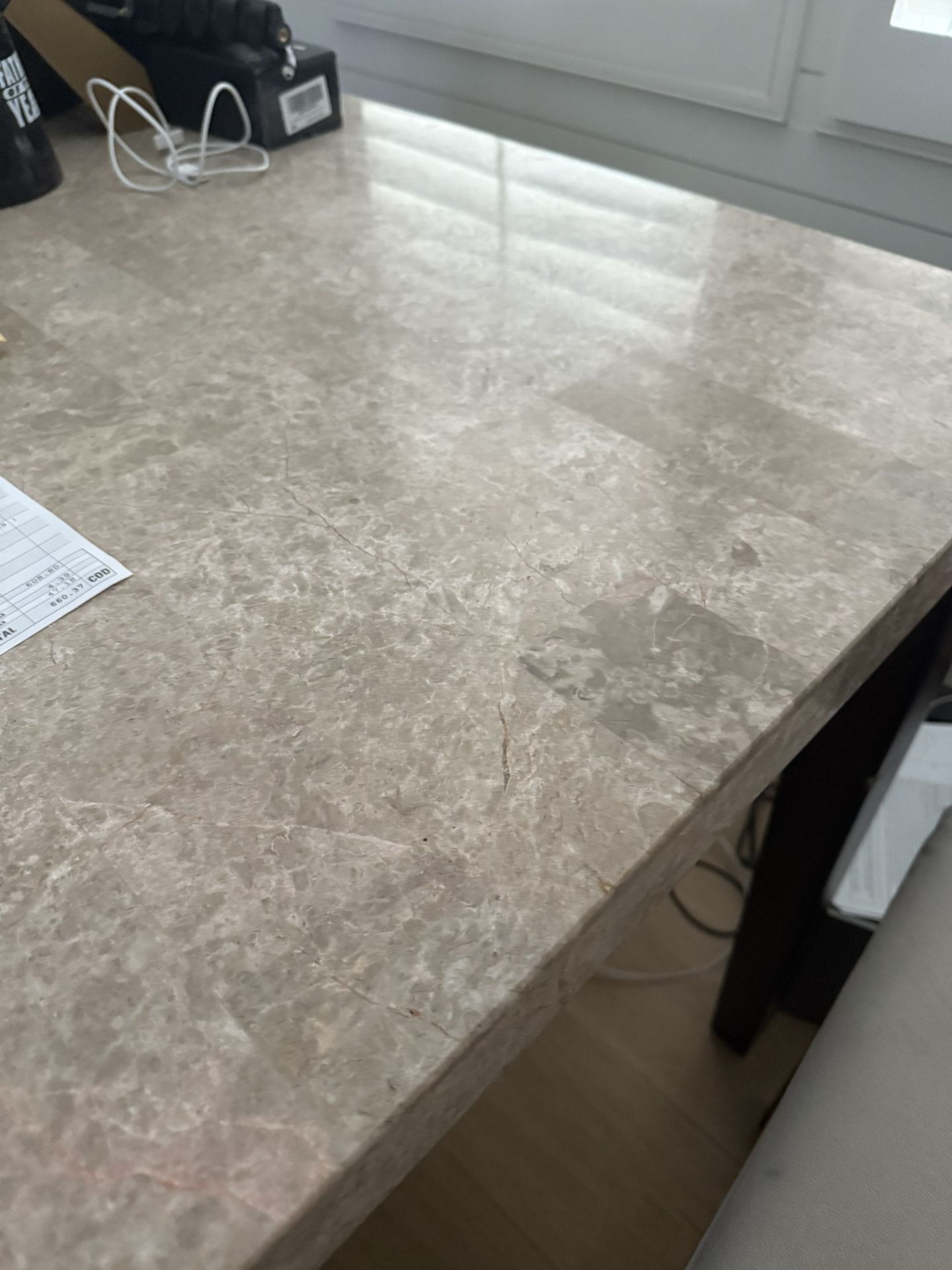 Marble Top Crafting Table