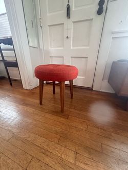 West Elm MCM Upholstered Stool