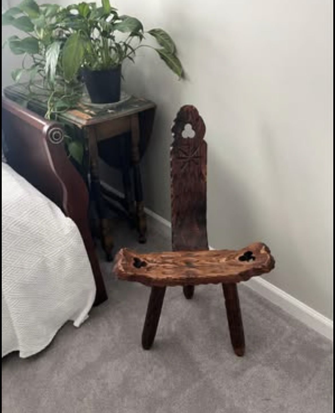 3 legged stool, Brutalist style