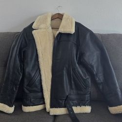 Leather Bomber Jacket