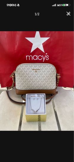 MICHAEL KORS Set Michael Kors small crossbody NWT MICHAEL KORS Gift SET Silver Necklace & Earrings MK Logo & Crystals + MK BOX Serious inquiries only