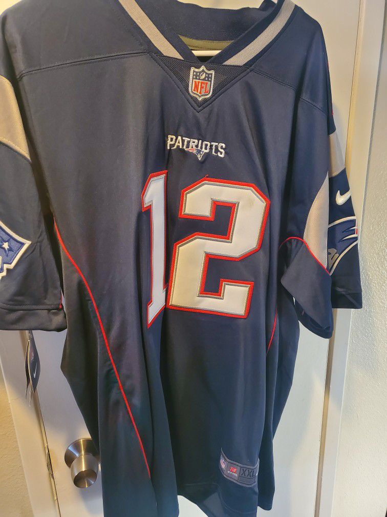 New Nike Patriots #12 Brady Jersey