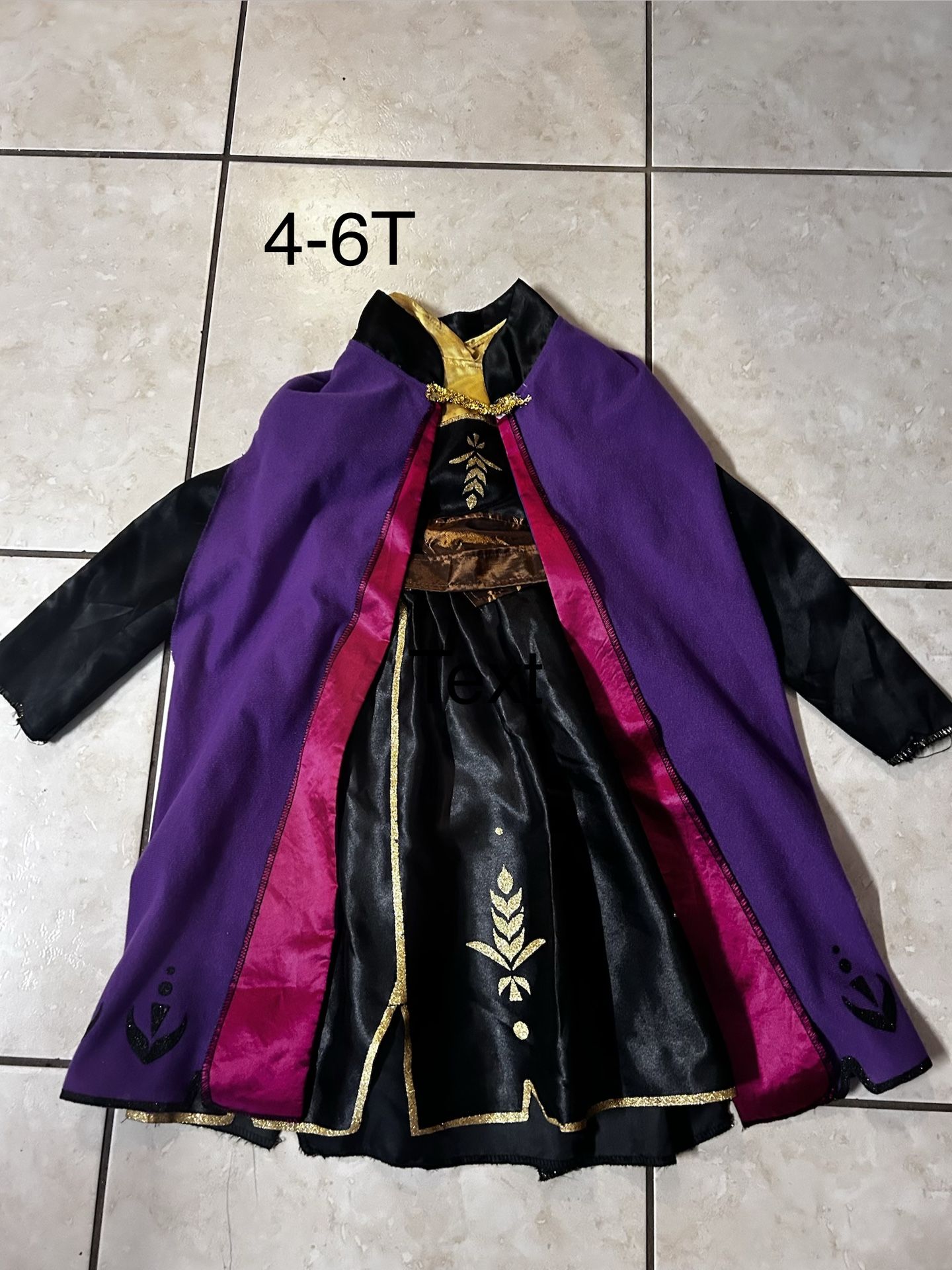 Princess Anna Little Girls Costume