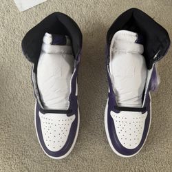 Nike Air Jordan 1 Retro OG High Court Purple 2.0 Size 11.5 Brand New