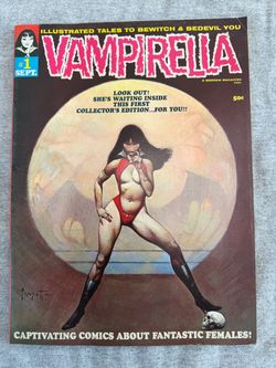 Vampirella #1 (1969)  Warren Magazine 1ST APPEARANCE - FRANK FRAZETTA COVER