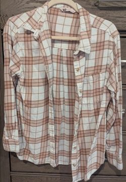 Women's SO Flannel Shirt Size Medium