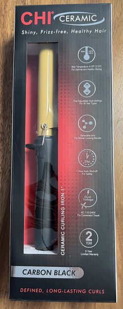 Chi Ceramic 1” Curling Wand, Carbon Black