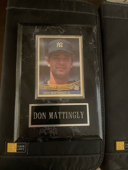 Don Mattingly Rookie Card Plaque