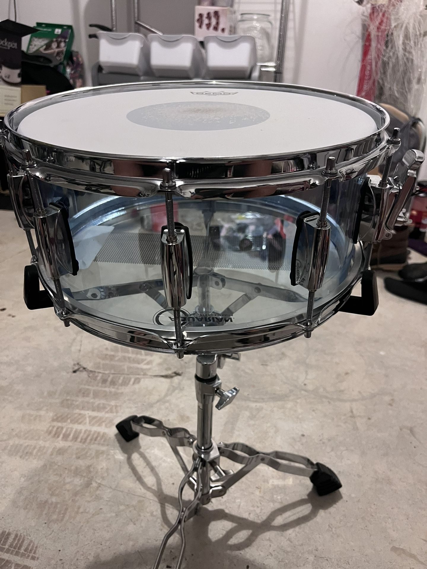 Custom Acrylic Snare Drum 14 X 6 1/2