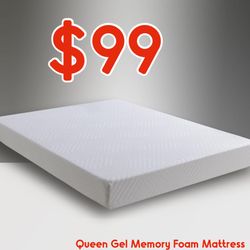 Queen Gel Memory Foam Mattress New In Box 