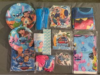 Lilo and Stitch Birthday Party Decorations w/Backdrop  (New)