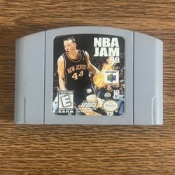 NBA Jam 99 for Nintendo 64 N64 Authentic Cartridge Tested Working
