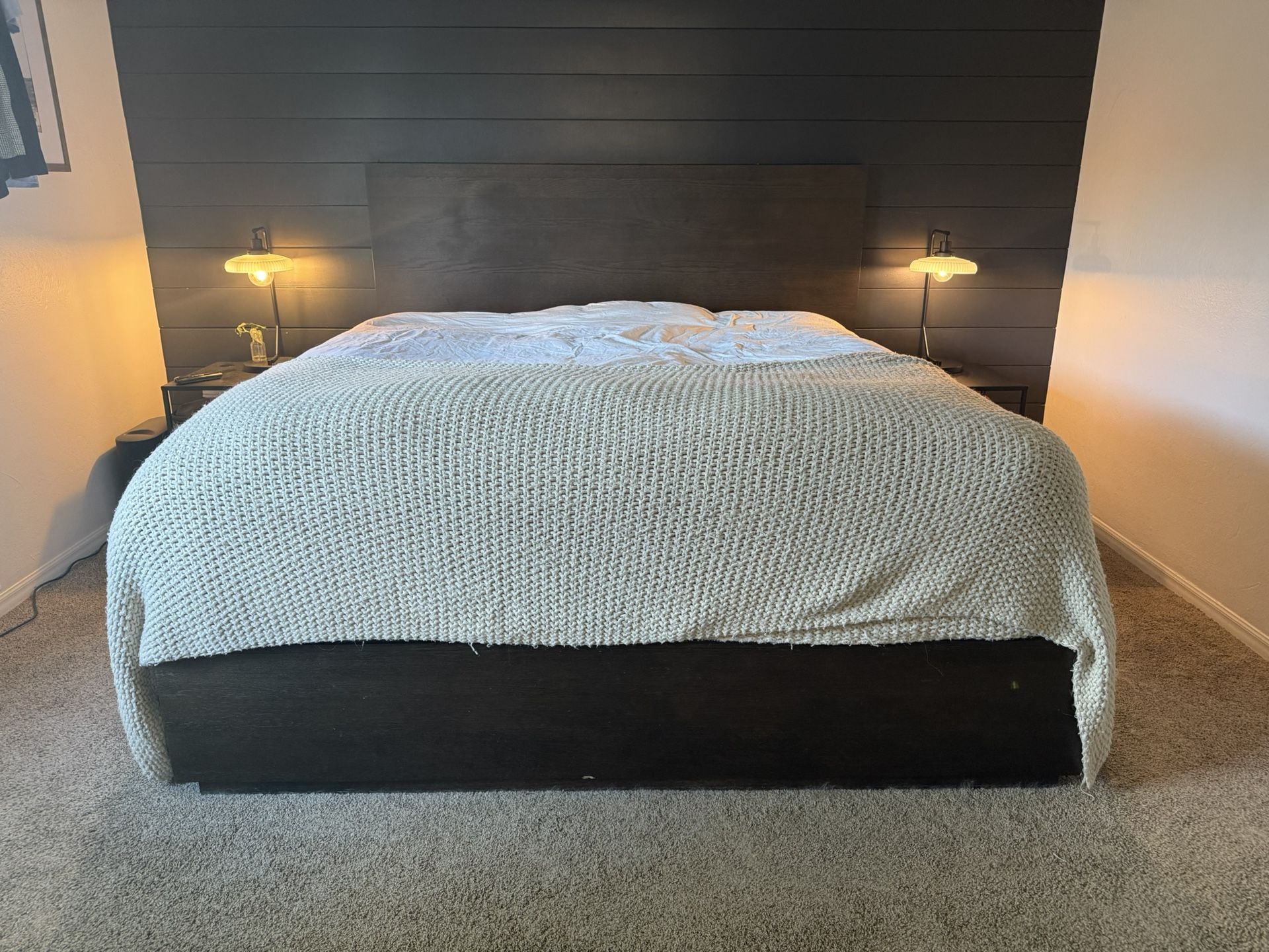 California King Bed Frame With 6 Drawers