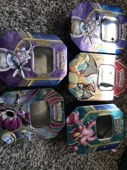 Pokémon tins - empty