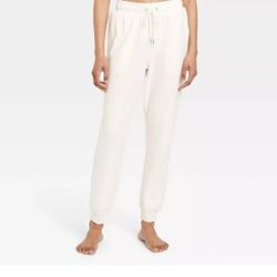 Women's Fleece Jogger Pants - Auden™ Cream XL