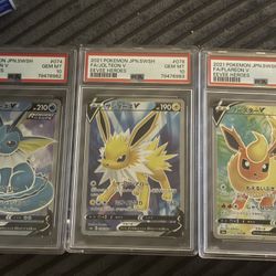 Sequential Eevee Evolutions Psa 10 
