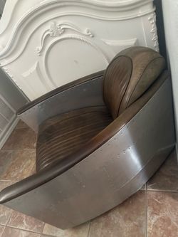Restoration Hardware Aviator Chair & Ottoman