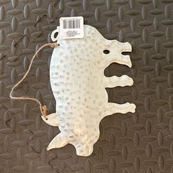 Pig Metal Sign 