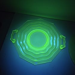 Vaseline Glass Plates/platters