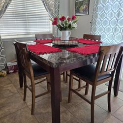 Bar Height Table & 4 Chairs $300 OBO