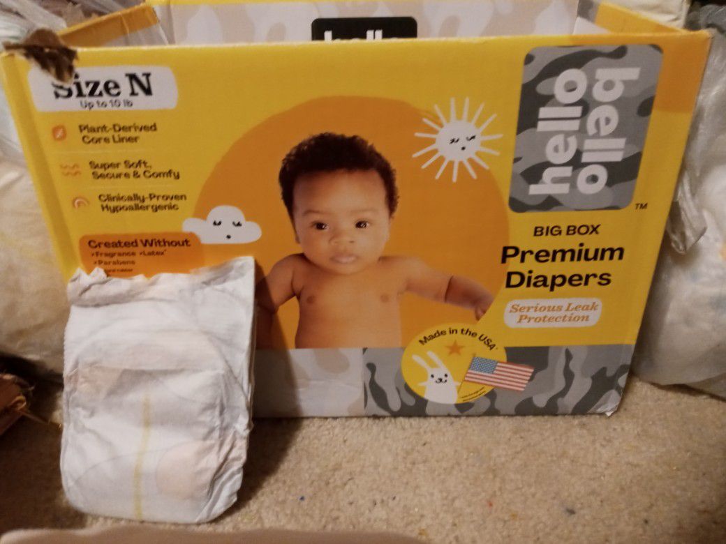 Assorted Newborn Diapers