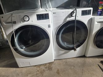 Lg Washer And Dryer Set Electric Lavadora Y Secadora 30-day Warranty 