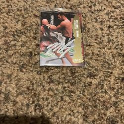 2009 Topps UFC Mike “Quick” Swick Autographed Collectible Card In Silver Sharpie 