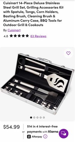 Cuisinart Deluxe 14 Piece Grilling Tool Set