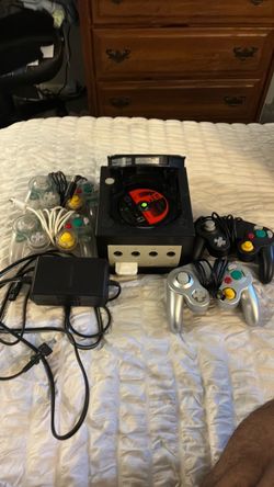 GameCube w/ 4 controllers and Smash Bros Melee