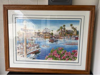 Jim Krogle Limited Edition Print | Balboa Ferry, Newport Beach, CA|  #120/490