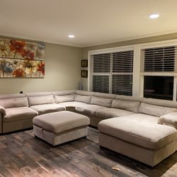 sofa with storage, Large Ottoman and bed