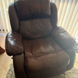 Leather Couch And Love Seat 