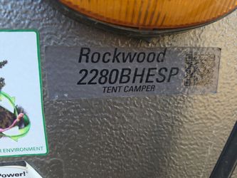 Rockwood 2280BHESP Tent Camper