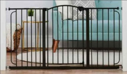 Regalo Home Accents Super 58" Wide 30" H Safety Gate, Bronze