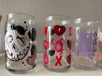 Glass can cups