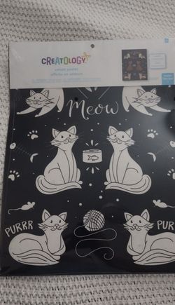 CREATOLOGY  Cat Velvet Poster 14x18