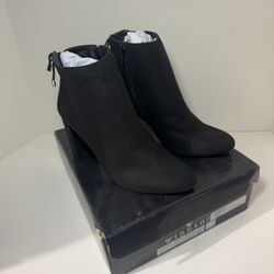 Windsor black suede booties 