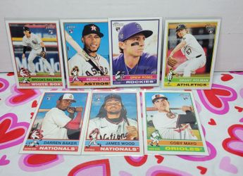 Baseball Cards Topps Heritage Lot Of 14 Sports Memoribilia 