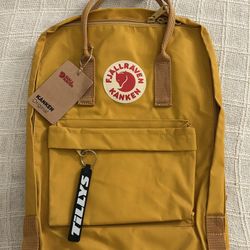 New Fjallraven Kanken Classic Backpack - Yellow