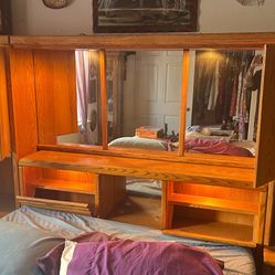 Oak Queen Sized Headboard 