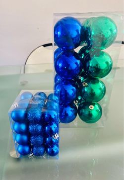 Blue Green Ornaments