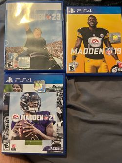 Madden NFL PS4 Games Bundle (19, 21, 23)