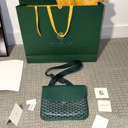 Goyard Coursier Messenger Bag (Green)