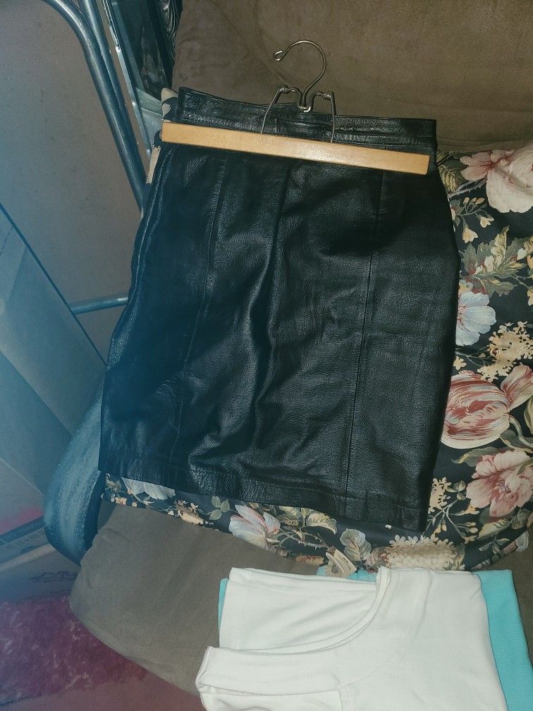 Leather Minnie Skirt