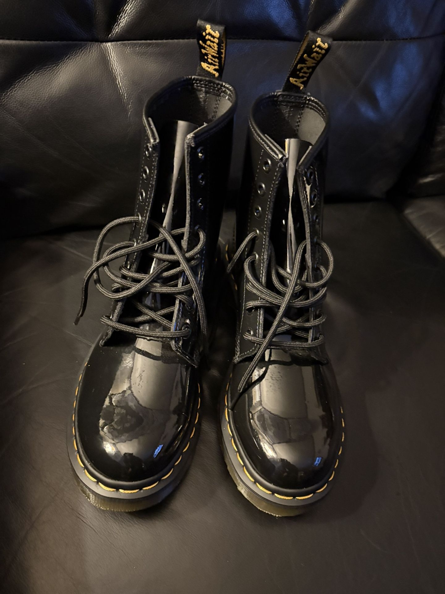 Dr Martens Patent Leather Boot Size 9W