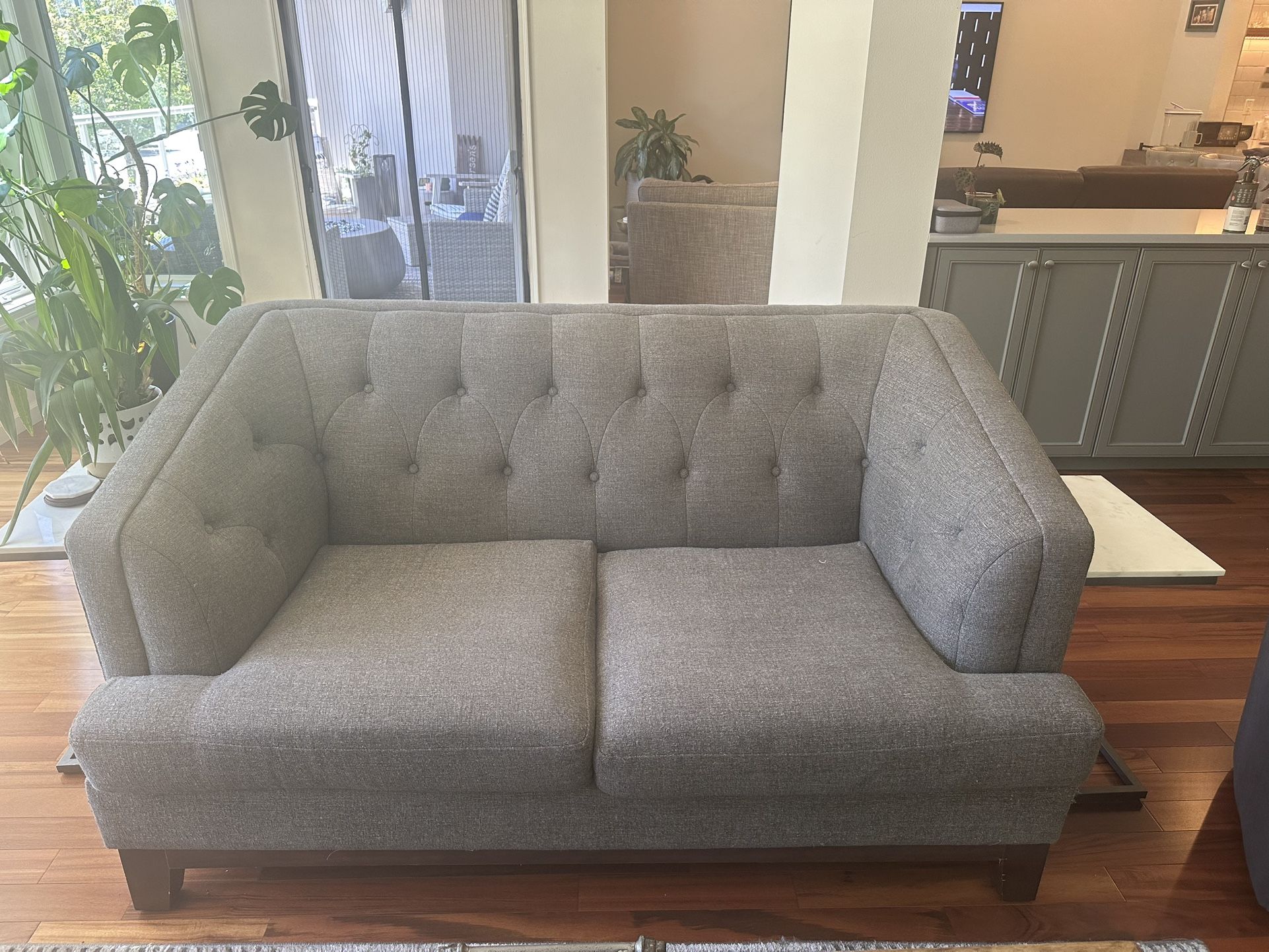 Gray Loveseat