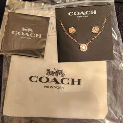 Coach - TeaRose Earrings And Necklace