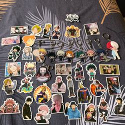 Anime Stickers And Keychains 