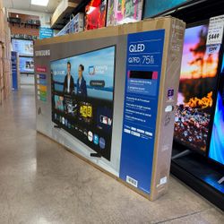75 inch Samsung QLED 4K Smart TV with Store Warranty and Financing Available