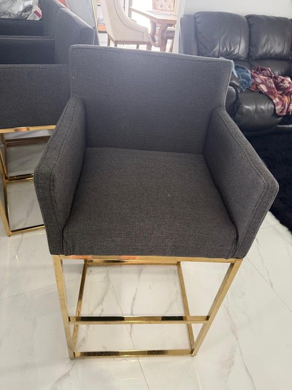VESCASA LINEN 31" H Bar Stool 4 Pieces